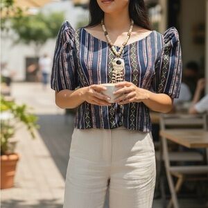 Bolero Handwoven Filipiniana Maria Clara Medium Ethnic Weave Tribal Multicolor